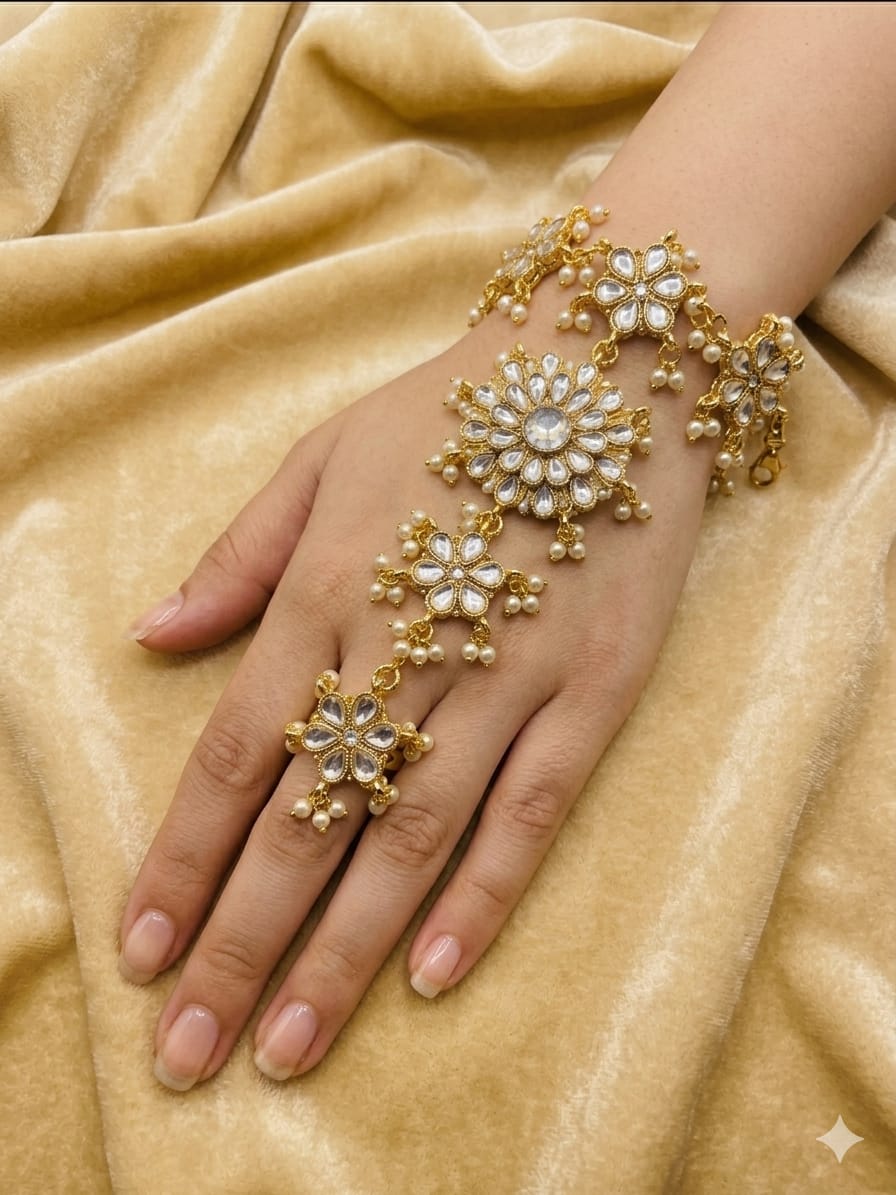 Kundan hand cuff (angla )