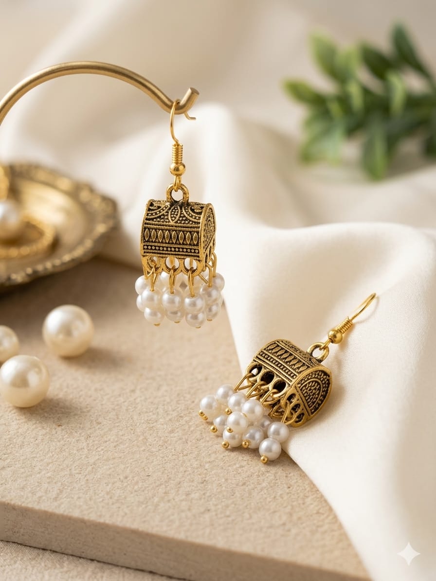 White Jhumki